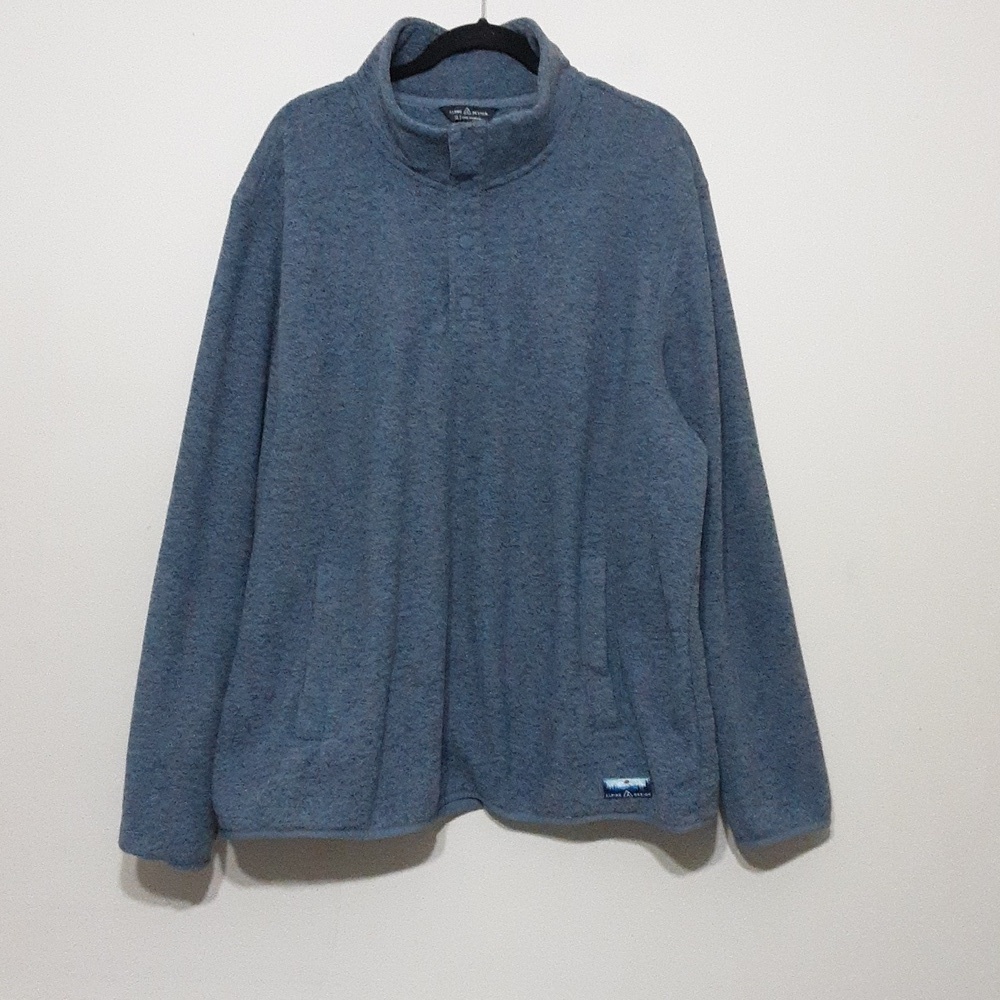 Alpine design sweater jacket pullover men XL comfy outdoor blue long sleeves